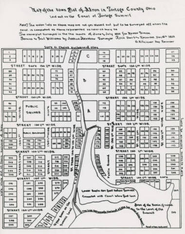 Akron established as a town