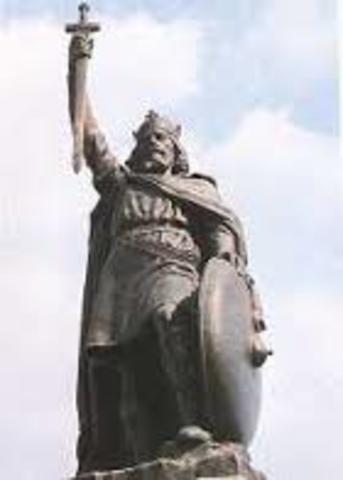 Alfred the Great becomes king of Wessex,