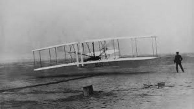 Wright brothers take flight