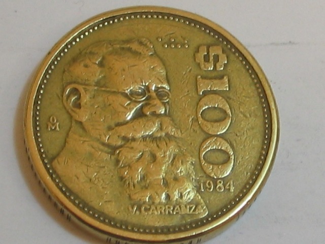 The pesos were not Mexican coins.
