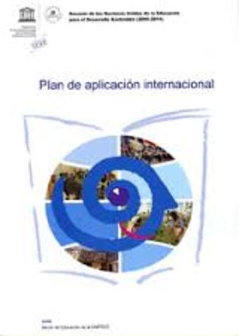Plan de aplicación internacional de Decenio. UNESCO