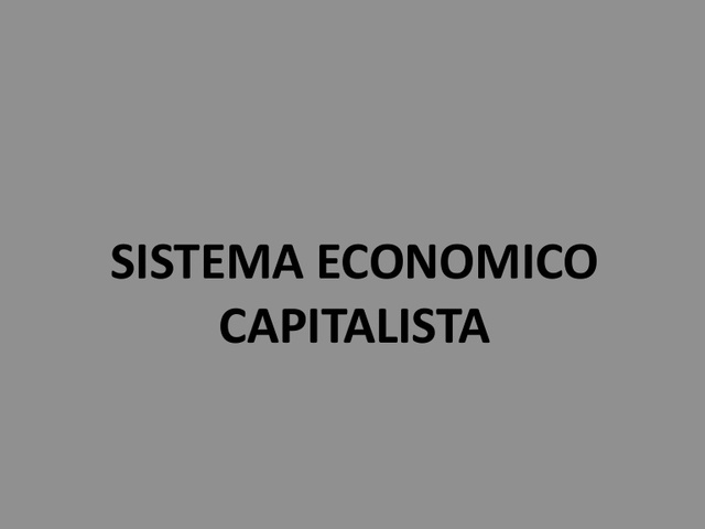 Modelo Económico Capitalista (1960)