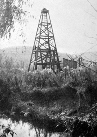 The first oil well