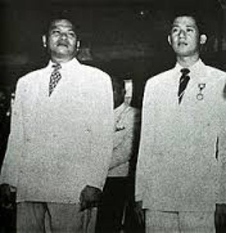 Ninoy Aquino/ Jose Diokno Were arrested.