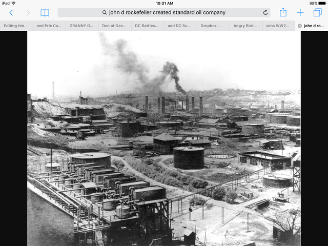 1870-John D. Rockefeller created his standard oil company