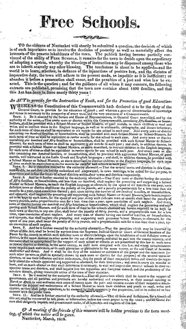 Massachusetts requires public high schools