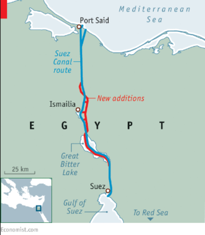 Suez Canal Built