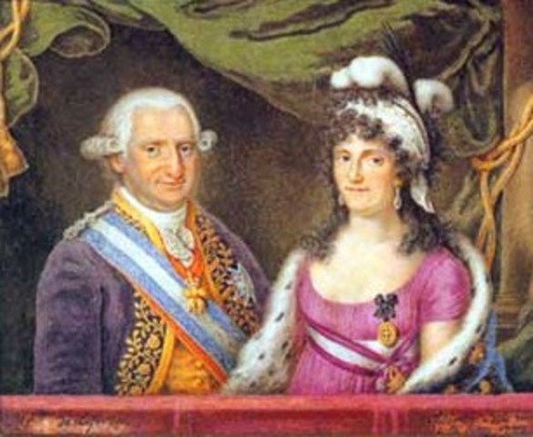 Boda entre Carlos IV y Maria Luisa de Parma