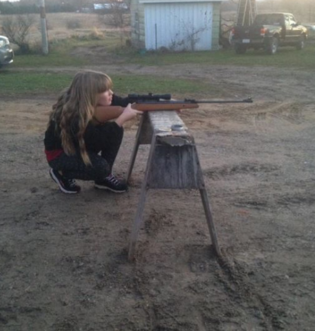 when my cousin taught me how to shoot pop cans