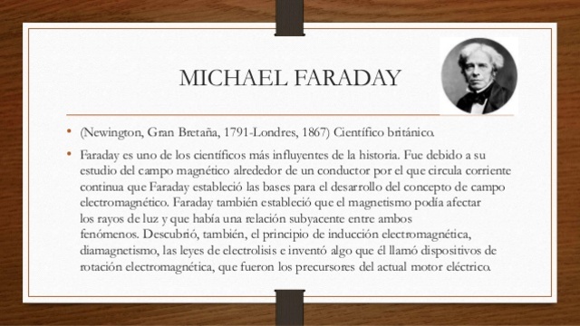 1810  Michael Faraday