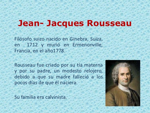 JEAN JAQUES ROUSSEAU