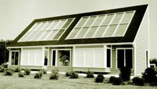 First solar powered house