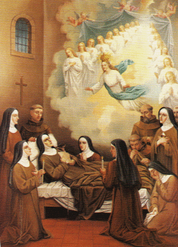 Muerte de Clara de Asis el 11 de agosto