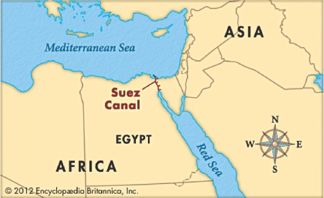Suez Canal Built