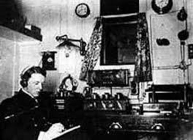 Protesta de un grupo de telegrafistas