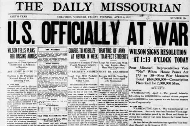 The United States Enters the War