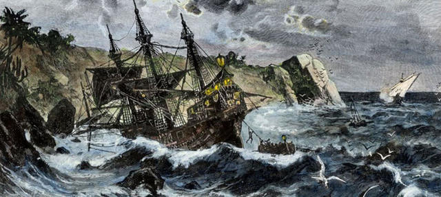 Naufragio de Cristóbal Colón