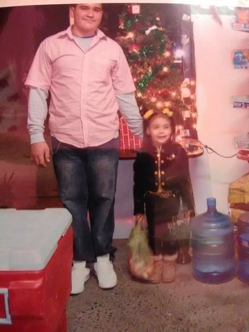 Having Christmas with my friend El Gato (the cat)