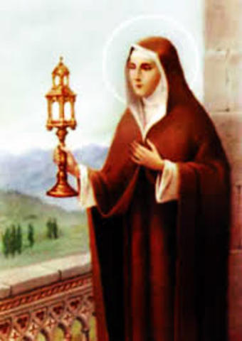 Consagración de Santa Clara.