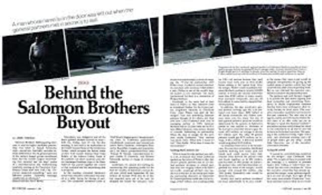 Purchase of scandal-plagued salomon brothers