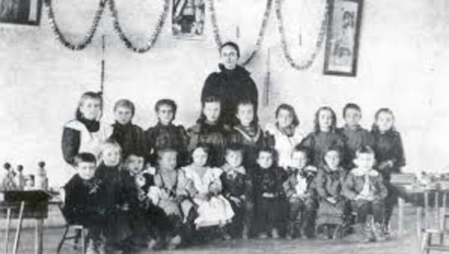 1855 First kindergarten in the United States