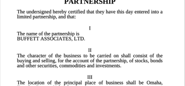 Starts Buffett Associates, LTD