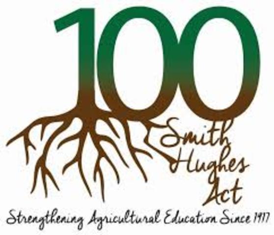 Smith-Hughes Act (fund vocational classes)