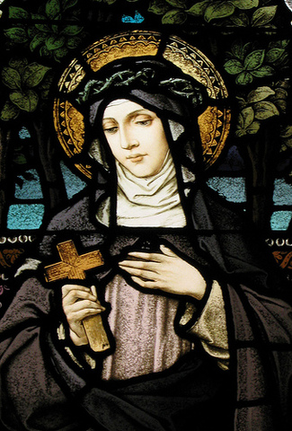 Sta. Catalina de Siena es aceptada dentro de la orden Dominica.