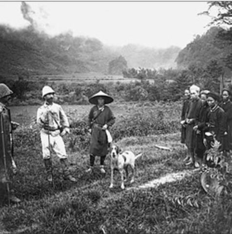 France takes control of Laos, Viet Nam, and Cambodia forming French Indochina