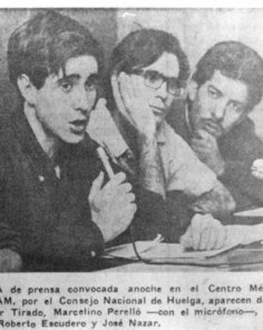 Inicio  del conflicto estudiantil.