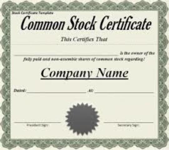 Buys first share of stock