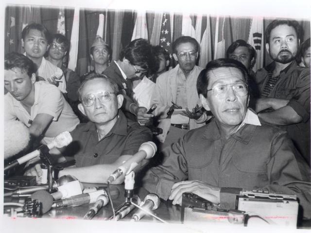 Fiel Ramos and Juan Ponce Enrile Defect
