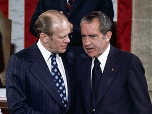Nixon resigns: