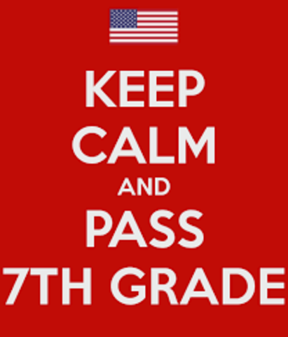 I passed 7th grade!