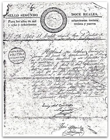 Carta de naturalización francesa.
