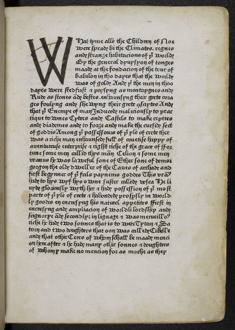 Caxton's First Printed Book