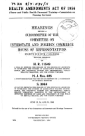 1956 - Health Amendments Act