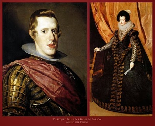 Primer matrimonio de Felipe IV con Isabel de Borbón.