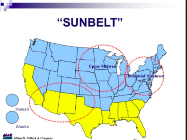 rust belt vs sun belt