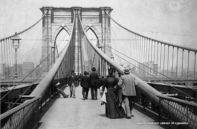 The Brooklyn Bridge Opens