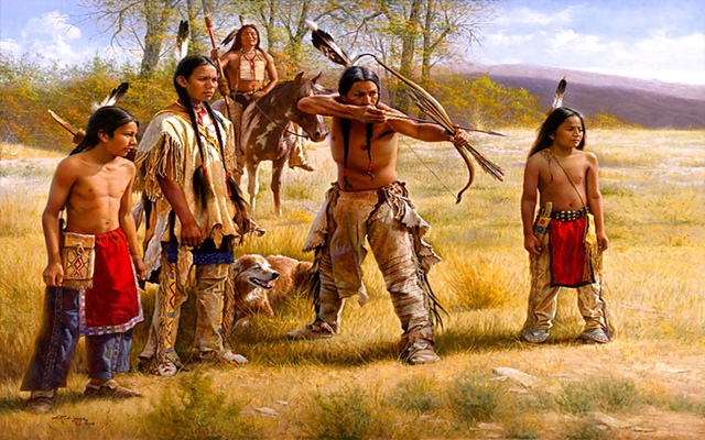 Native Americans settled in America