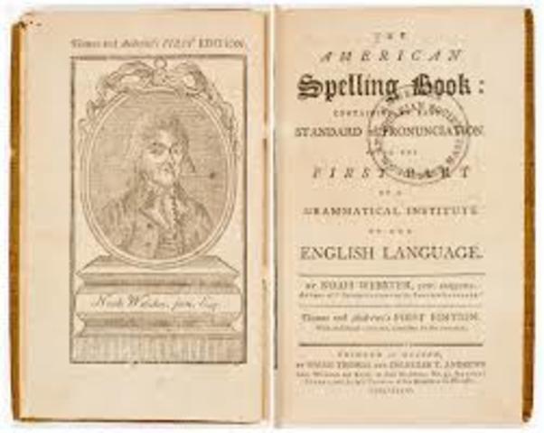 1783 Noah's Webster American spelling book
