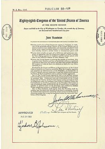 gulf of Tonkin resolution