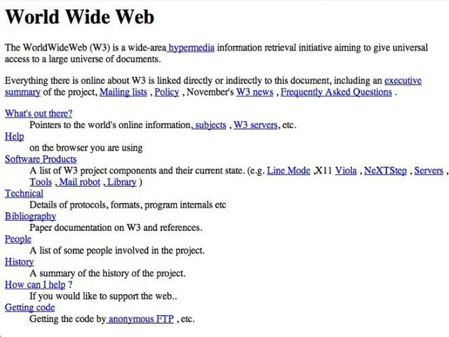 La primer pagina web