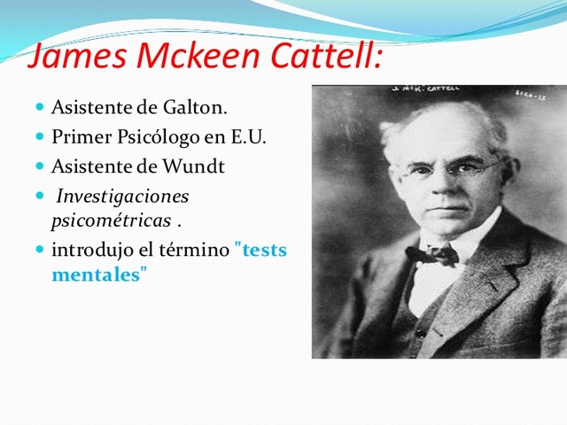 "Test mental" de James McKeen Cattell
