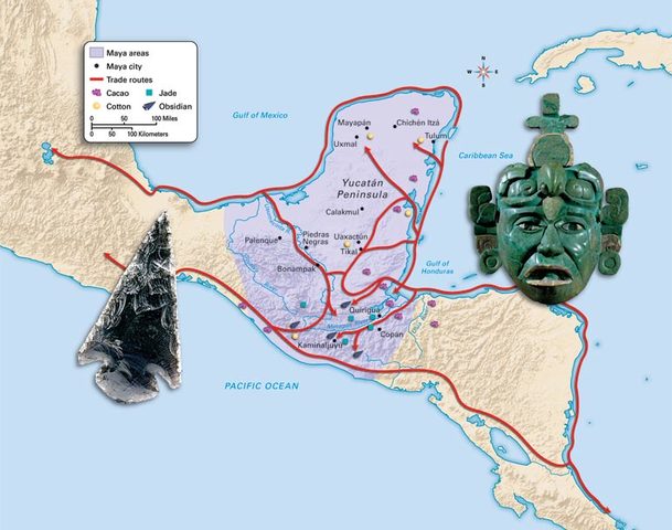 Mayan trade routes