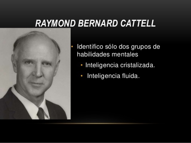 la inteligencia segun Raymond Beranrd Cattell