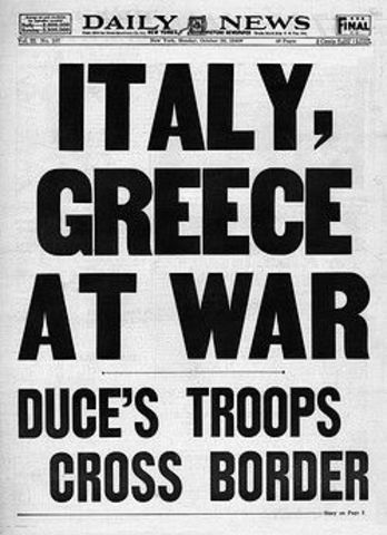 Italy invades Greece