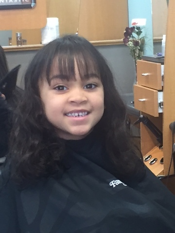 Maleeya's 1st haircut