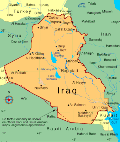 Baghdad claimed as capital/advances of Basra